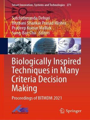 cover image of Biologically Inspired Techniques in Many Criteria Decision Making